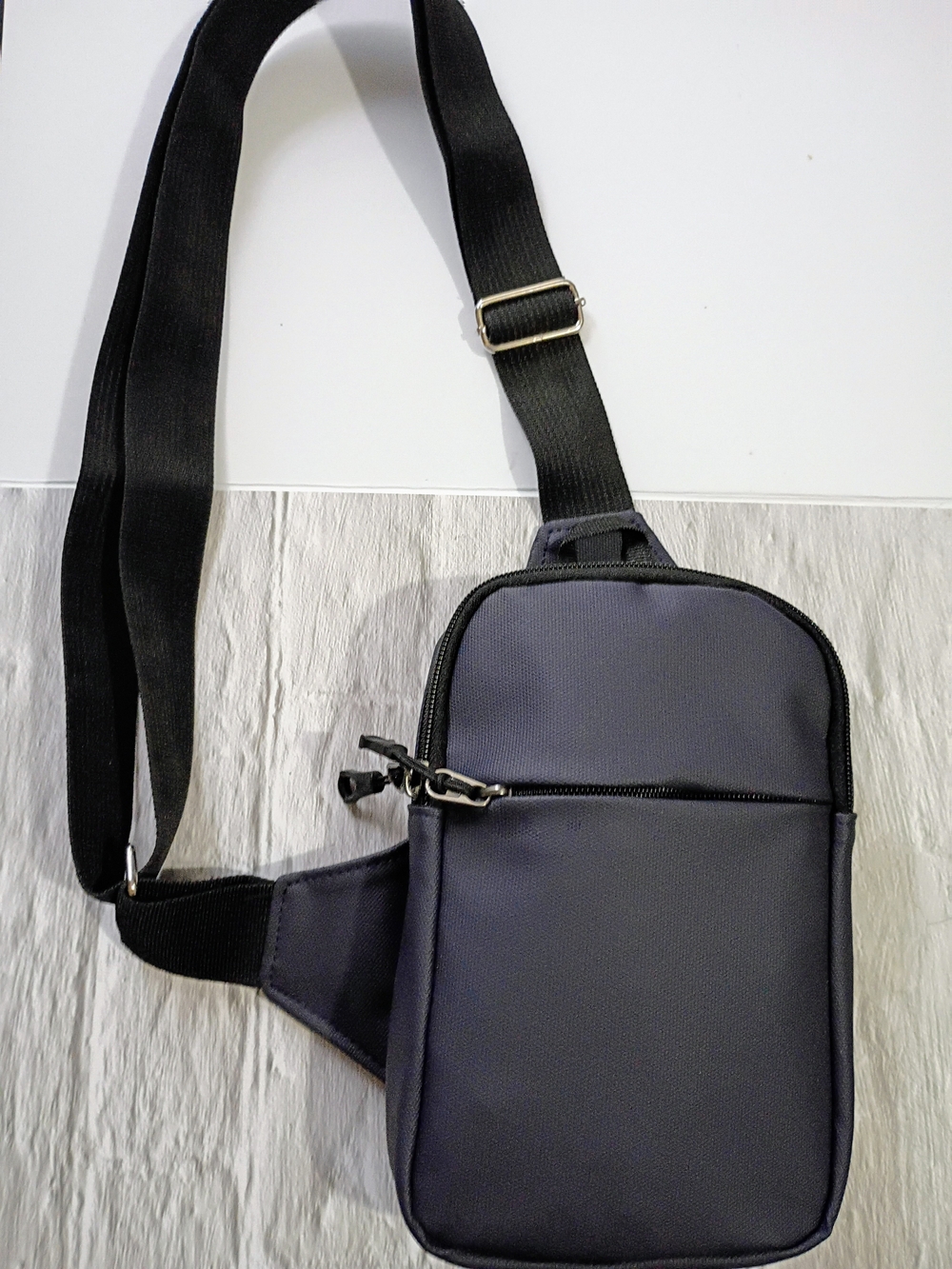 Black Crossbody Sling Bag - Compact Everyday Carry